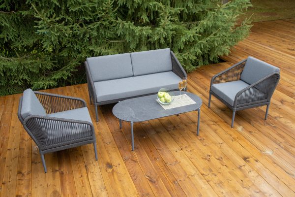 роуп темно-серый круглый