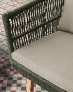 Комплект Inti с 2-местным диваном и 2 креслами зеленого цвета — изображение 3