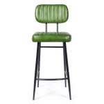 Комплект из 2-х барных стульев, САНДЖА II Грин, натуральная кожа — изображение 4