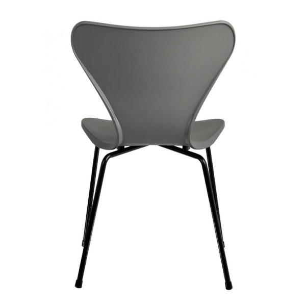 Комплект из 4-х стульев Seven Style серый с чёрными ножками — изображение 4