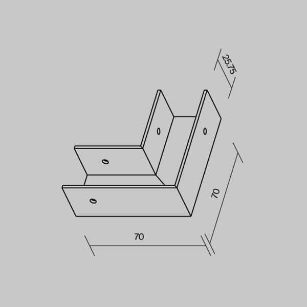 Комплектующие для профиля Outdoor O-TR001-AC90-W — изображение 2