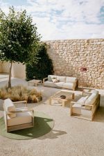 Ковер уличный Despas из синтетических волокон зеленый Ø150 см — изображение 2