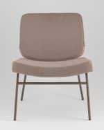 Кресло Эбигейл велюр бежевый, каркас бежево-серый — изображение 3