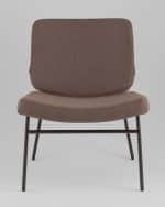 Кресло Эбигейл велюр коричневый, каркас серо-коричневый — изображение 3