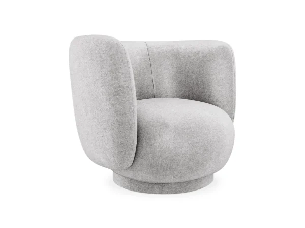 Кресло Lucca вращающееся светло-серый — изображение 3