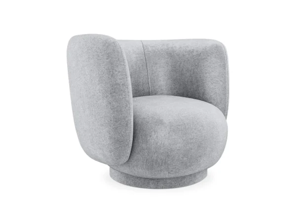 Кресло Lucca вращающееся светло-серый — изображение 3