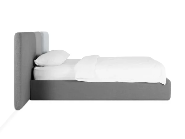 Кровать Atessa без подъемного механизма темно-серый, серый — изображение 3