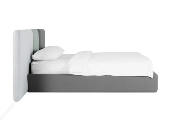 Кровать Atessa без подъемного механизма серый, светло-серый — изображение 3