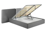 Кровать Atessa с подъемным механизмом темно-серый, серый — изображение 2