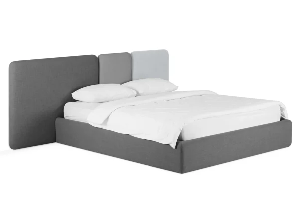 Кровать Atessa с подъемным механизмом темно-серый, серый — изображение 3