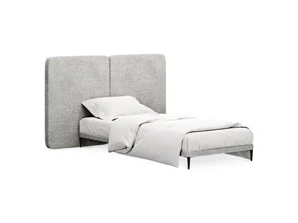 Кровать Licata 900 светло-серый — изображение 2