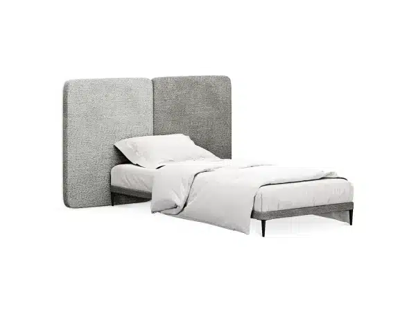 Кровать Licata 900 светло-серый, серый — изображение 2