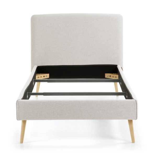 Кровать Lydia 90х190 бежевая — изображение 4