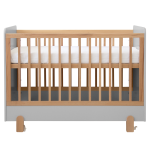 Кроватка Ice-cream 60*120 см (светло-серый)