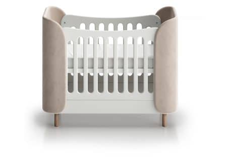 Кроватка KIDI Soft mini cпальное место 60*120 см антивандальная ткань (бежевый)