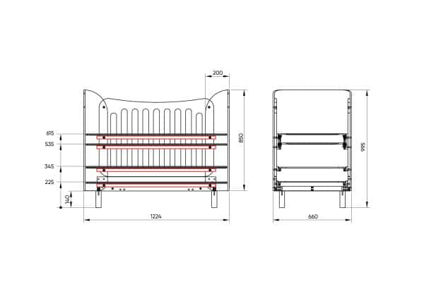 Кроватка KIDI Soft mini cпальное место 60*120 см антивандальная ткань (молочный) — изображение 3