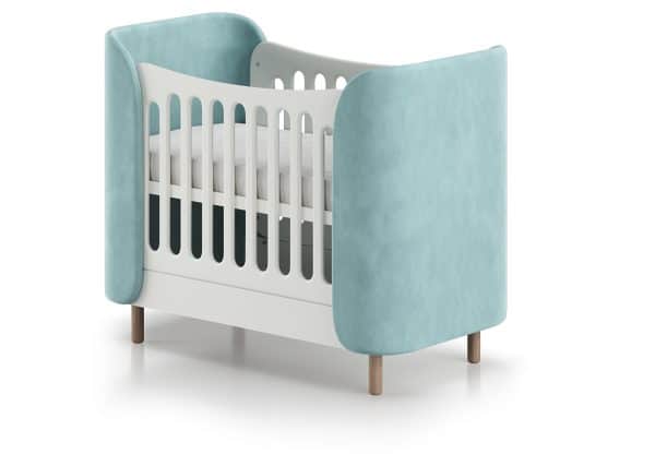 Кроватка KIDI Soft mini cпальное место 60*120 см (бирюзовый) — изображение 2