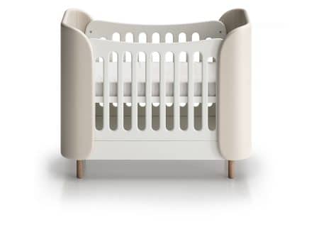 Кроватка KIDI Soft mini cпальное место 60*120 см (молочный