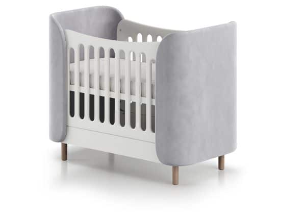 Кроватка KIDI Soft mini cпальное место 60*120 см (серый) — изображение 2