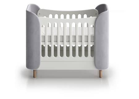 Кроватка KIDI Soft mini cпальное место 60*120 см (серый)