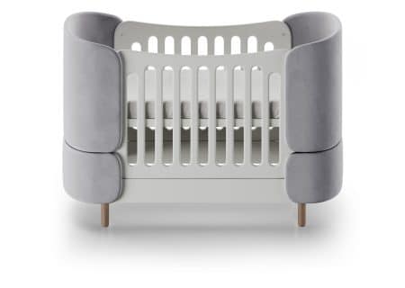 Кроватка-трансформер KIDI Soft антивандальная ткань (серый)