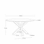 Круглый стол Arya 119 стекло — изображение 3