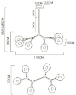 Люстра на штанге Arte Lamp YUKA A4103SP-6CC — изображение 4