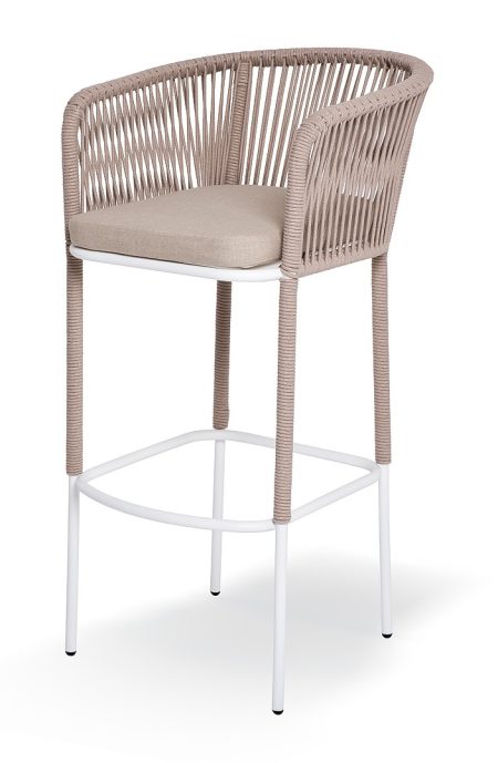 "Марсель" стул барный плетеный из роупа