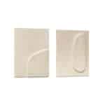 Mirta Набор из 2 картин из папье-маше бежевого цвета 29 х 39 см — изображение 3