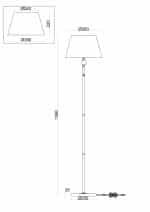 Напольный светильник (торшер) Freya FR5190FL-01BS1 — изображение 2