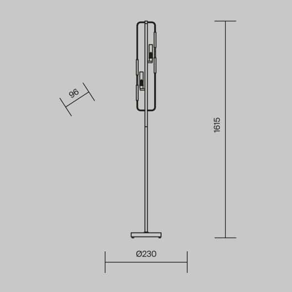 Напольный светильник (торшер) Maytoni MOD099FL-02G — изображение 3
