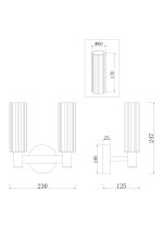 Настенный светильник (бра) Freya FR5167WL-02BS — изображение 3