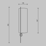 Настенный светильник (бра) Maytoni MOD437WL-02BG1 — изображение 5