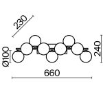 Настенный светильник (бра) Maytoni MOD547WL-09BS — изображение 2