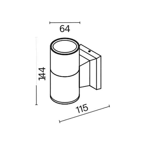 Настенный светильник (бра) Outdoor O574WL-01GR — изображение 4