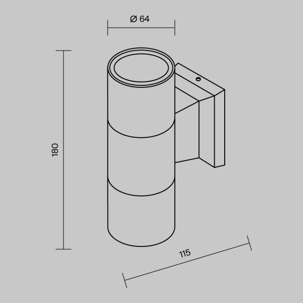 Настенный светильник (бра) Outdoor O574WL-02GR — изображение 3