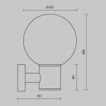 Настенный светильник (бра) Outdoor O598WL-01B — изображение 2