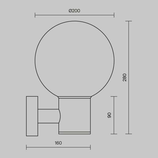 Настенный светильник (бра) Outdoor O598WL-01B — изображение 2