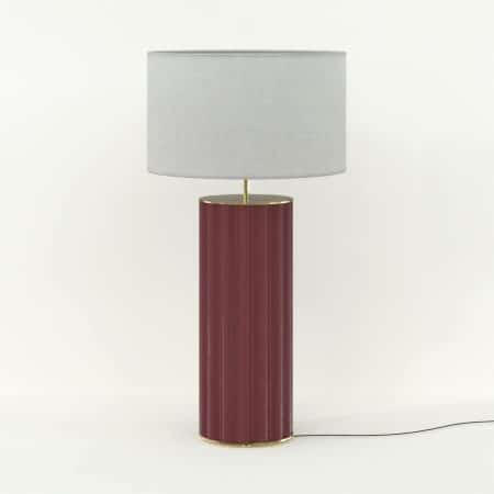 Настольная лампа Onica золотой металл / керамика Granate + белый абажур 801011/41