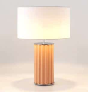 Настольная лампа Sonica золотой металл / белая керамика + белый абажур 801011/36