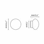 NUBO 120 Черный настенный/потолочный светильник LED 8W 2700K — изображение 2