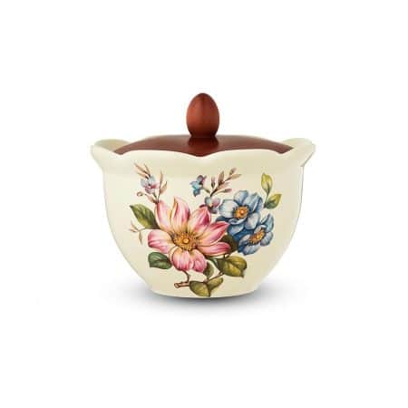 Nuova Cer Емкость с крышкой Petali di Primavera 17.5см