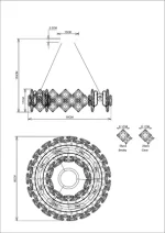 Подвесная люстра Divinare ROSALINDA 7204/17 LM-8 — изображение 4