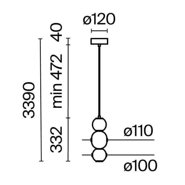 Подвесной светильник Maytoni MOD273PL-L16CH3K — изображение 3