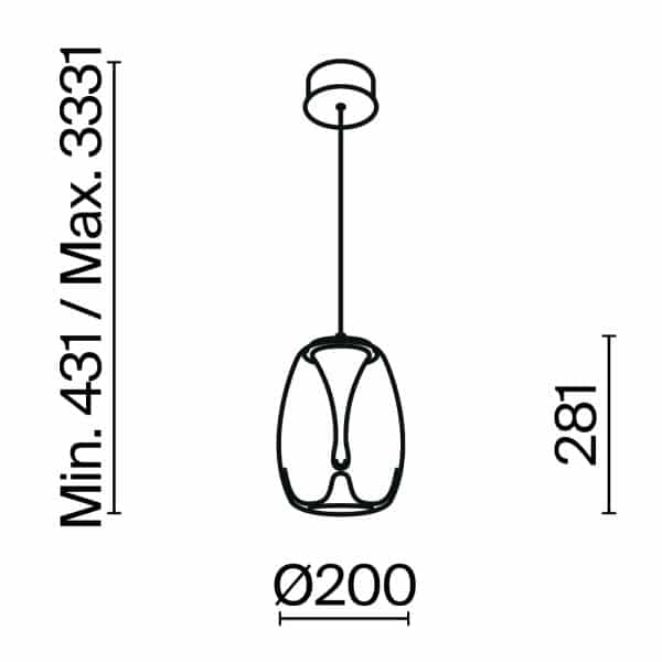Подвесной светильник Maytoni MOD282PL-L8G3K1 — изображение 2
