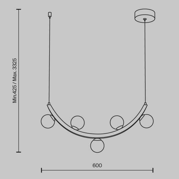 Подвесной светильник Maytoni MOD331PL-L12BS3K — изображение 5
