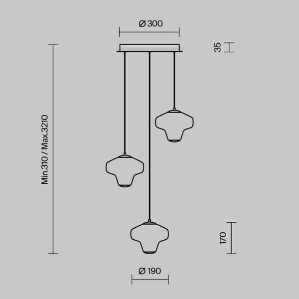 Подвесной светильник Maytoni MOD359PL-L17BS3K — изображение 4