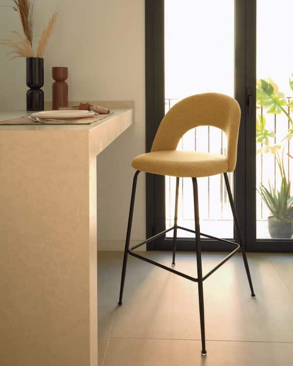 Полубарный стул Mahalia горчично-желтый — изображение 2