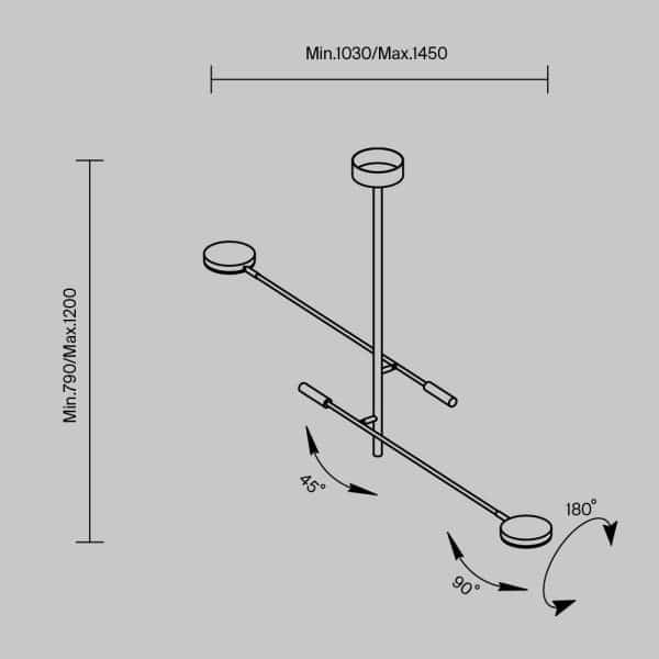 Потолочный светильник Maytoni MOD070CL-L15B3K1 — изображение 5