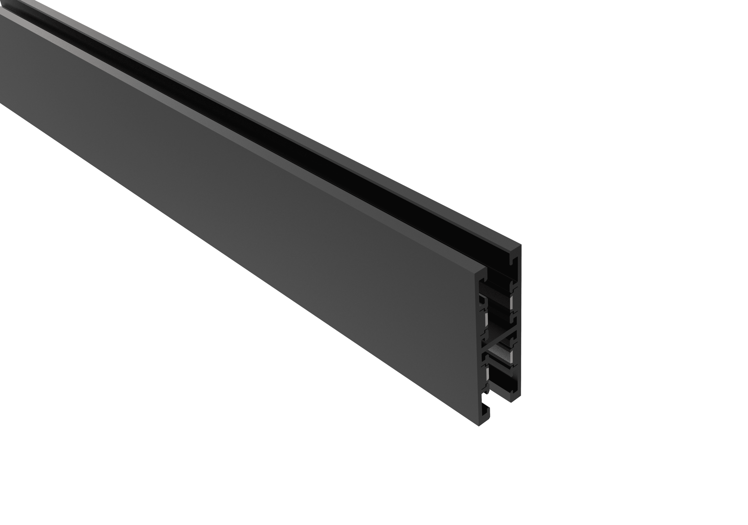 s05-2 Шинопровод магнитный двусторонний Crystal Lux CLT 0.126 01 L2000 BL